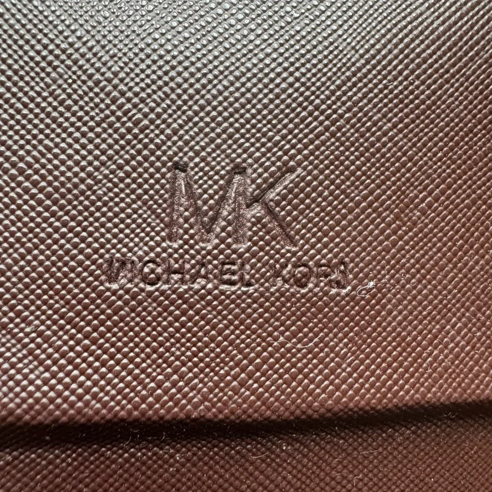 MK Michael Kors log signature Brown Crossbody Bag wallet on chain price firm!